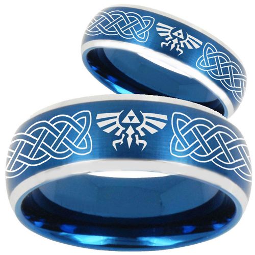 COI Tungsten Carbide Legend Zelda Celtic Ring - TG1879CC