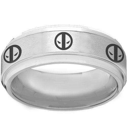 COI Tungsten Carbide Dead Pool Step Edges Ring - TG2261AA