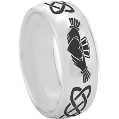 *COI Tungsten Carbide Mo Anam Cara Celtic Ring - TG2346C