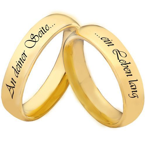 COI Gold Tone Tungsten Carbide Forever By Your Side Dome Court Ring-5447