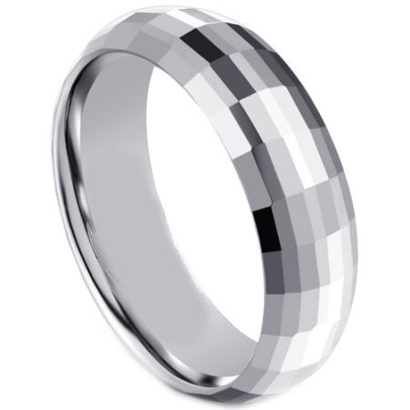COI Tungsten Carbide Faceted Ring-5596