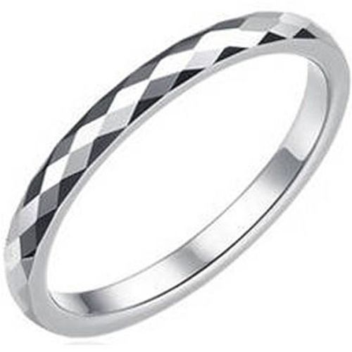 COI Tungsten Carbide 4mm Faceted Ring - TG1688AA