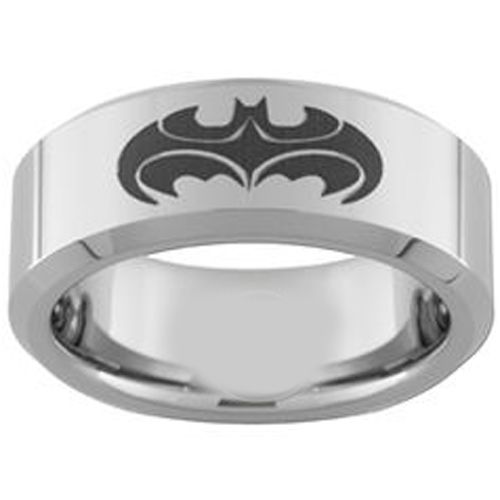 COI Tungsten Carbide Bat Man & Robin Dome Court Ring-TG3957CC