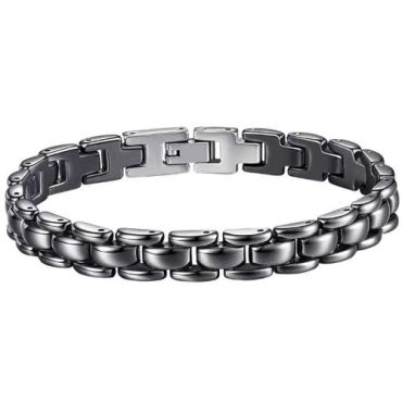 ***COI Black/White Ceramic Bracelet(Length: 7.87 inches)-01286DD