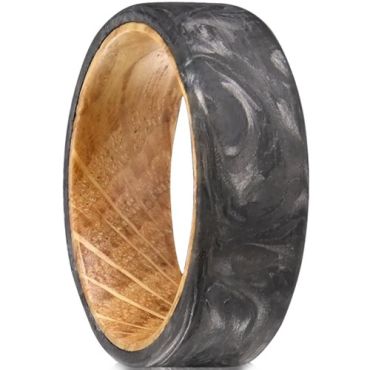 ***COI Carbon Fiber & Wood Ring-01411DD