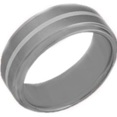 COI Tungsten Carbide Center Line Step Edges Ring - TG2829