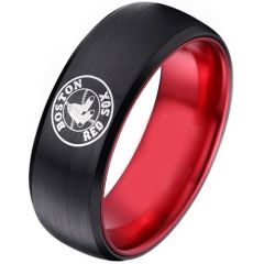 COI Tungsten Carbide Boston Red Sox Beveled Edges Ring-5482