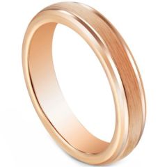COI Rose Tungsten Carbide 5mm Step Edges Ring-5600