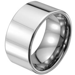 **COI Tungsten Carbide 12mm Pipe Cut Flat Ring-8595CC