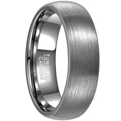 **COI Tungsten Carbide Satin Finished Matt Dome Court Ring-9303DD
