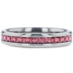 COI Tungsten Carbide Ring With Pink Carbon Fiber - TG2946