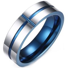 COI Tungsten Carbide Horizontal & Vertical Groove Ring-TG2557