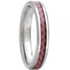 COI Tungsten Carbide Ring With Pink Carbon Fiber - TG2946