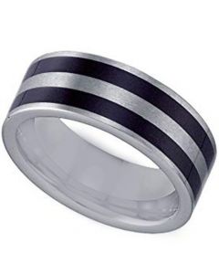COI Tungsten Carbide Double Resin Pipe Cut Flat Ring-4348