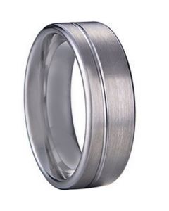COI Tungsten Carbide Offset Groove Pipe Cut Flat Ring-TG1126