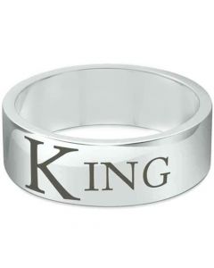 COI Tungsten Carbide Pipe Cut Flat King Ring - TG1636CC